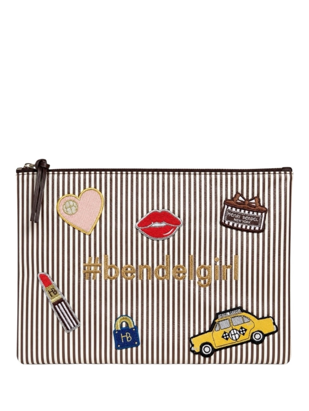 Henri Bendel Leather Clutch